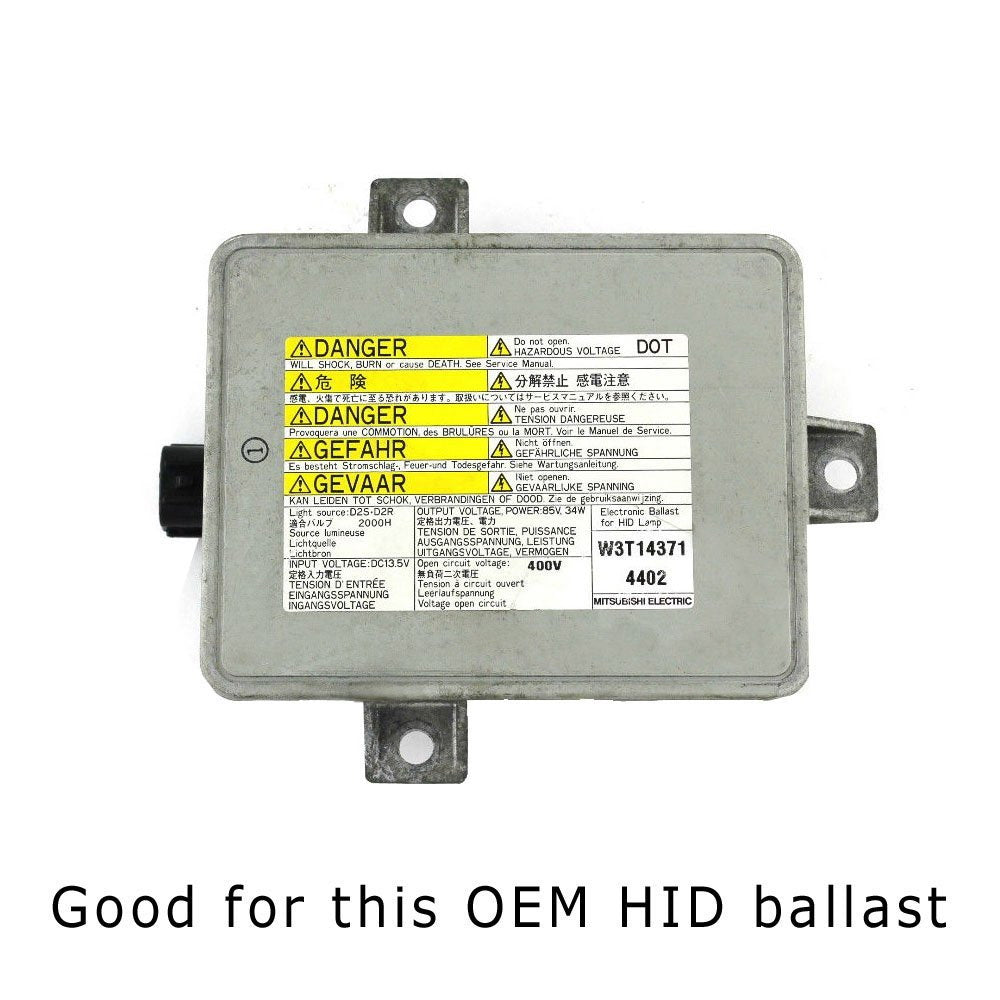 2-Pack 9005/9006 HID Ballast Power Cord Wires - Compatible with Acura, Honda, Mitsubishi, Mazda - OEM Replacement for Headlight Installation & Repair