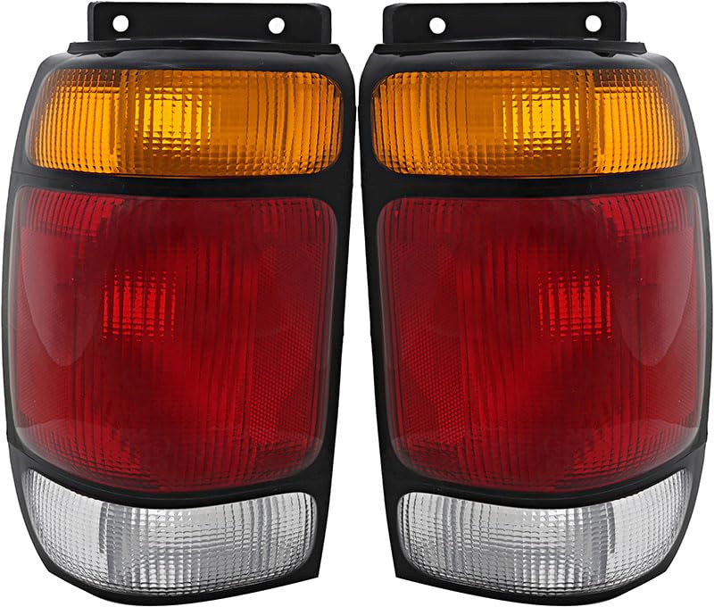 1995-1997 Ford Explorer & 1997 Mercury Mountaineer Replacement Tail Lights Set - Driver & Passenger Side - Perfect for Night Driving & Enhanced Vehicle Safety
