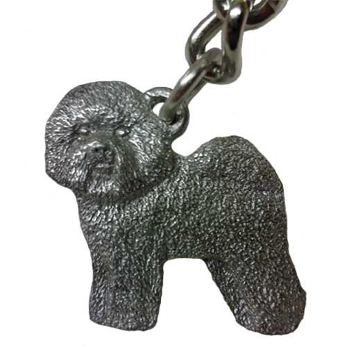 Bichon Frise Pewter Keychain - Cute Dog Lover Gift for Pet Owners | Perfect for Keys, Bags & Backpacks