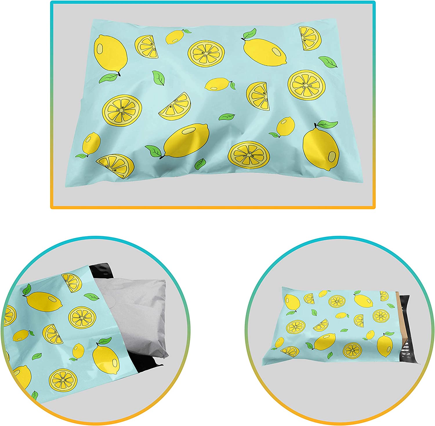 10 x 13 Inch Glossy Lemon Yellow Waterproof Plastic Poly Mailer Bags - 2 Mil Thick Mailing Envelopes for Shipping, Ecommerce & Gift Packaging | Shop4Mailers | Perfect for Small Business, Online Stores & Handmade Crafts