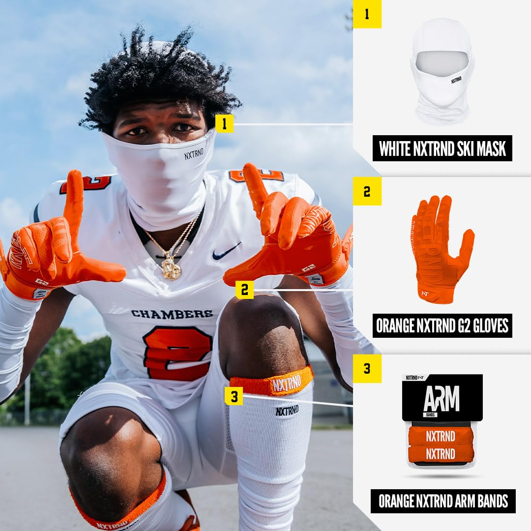 Nxtrnd G2 Football Gloves for Men - Ultra Sticky Elite Receiver Gloves with Enhanced Grip - Perfect for Training, Games & Competitive Play