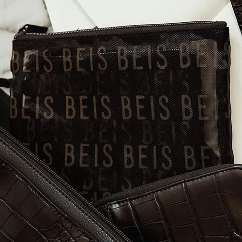 Premium Black Mesh Pouch Trio Set - Breathable Storage Bags for Travel, Gym & Organization - Ideal for Cosmetics, Jewelry & Small Essentials