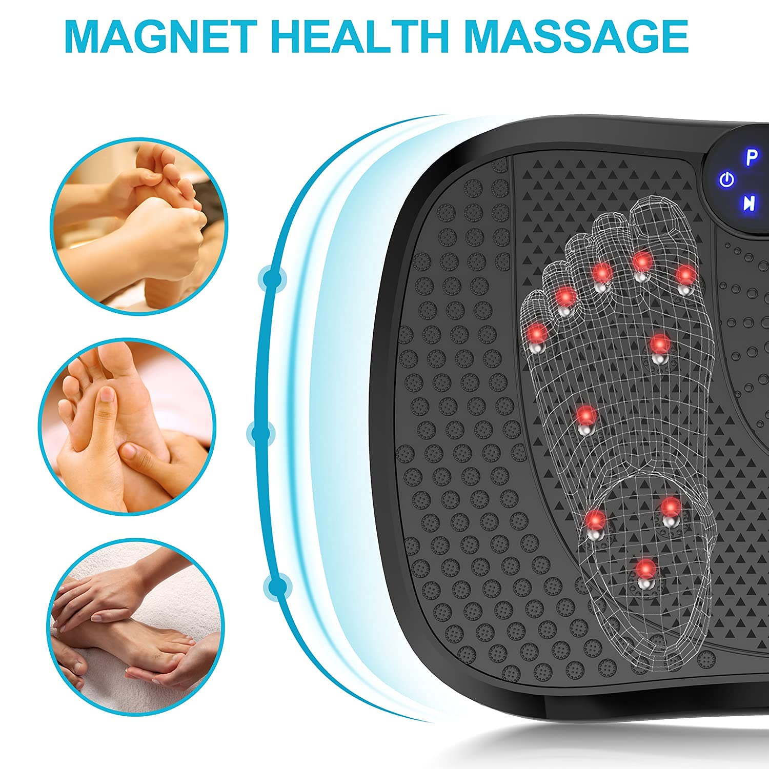 AXV Vibration Plate Exercise Machine - Full Body Workout Platform for Lymphatic Drainage & Weight Loss | Home Gym Equipment for Women & Men | Perfect for Toning, Fat Burning & Post-Workout Recovery