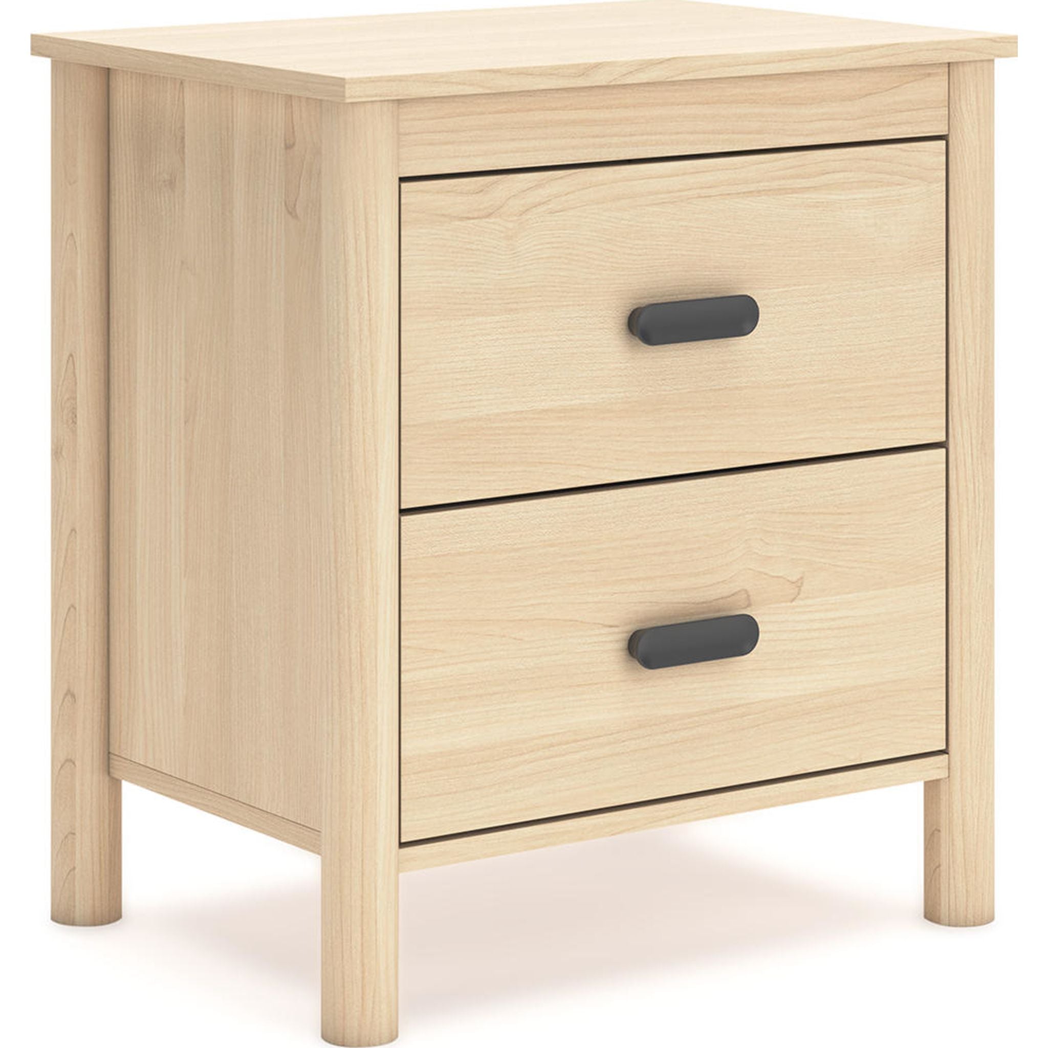 Cabinella Nightstand in Tan - Modern Bedside Table with Storage for Bedroom, Living Room, or Guest Room