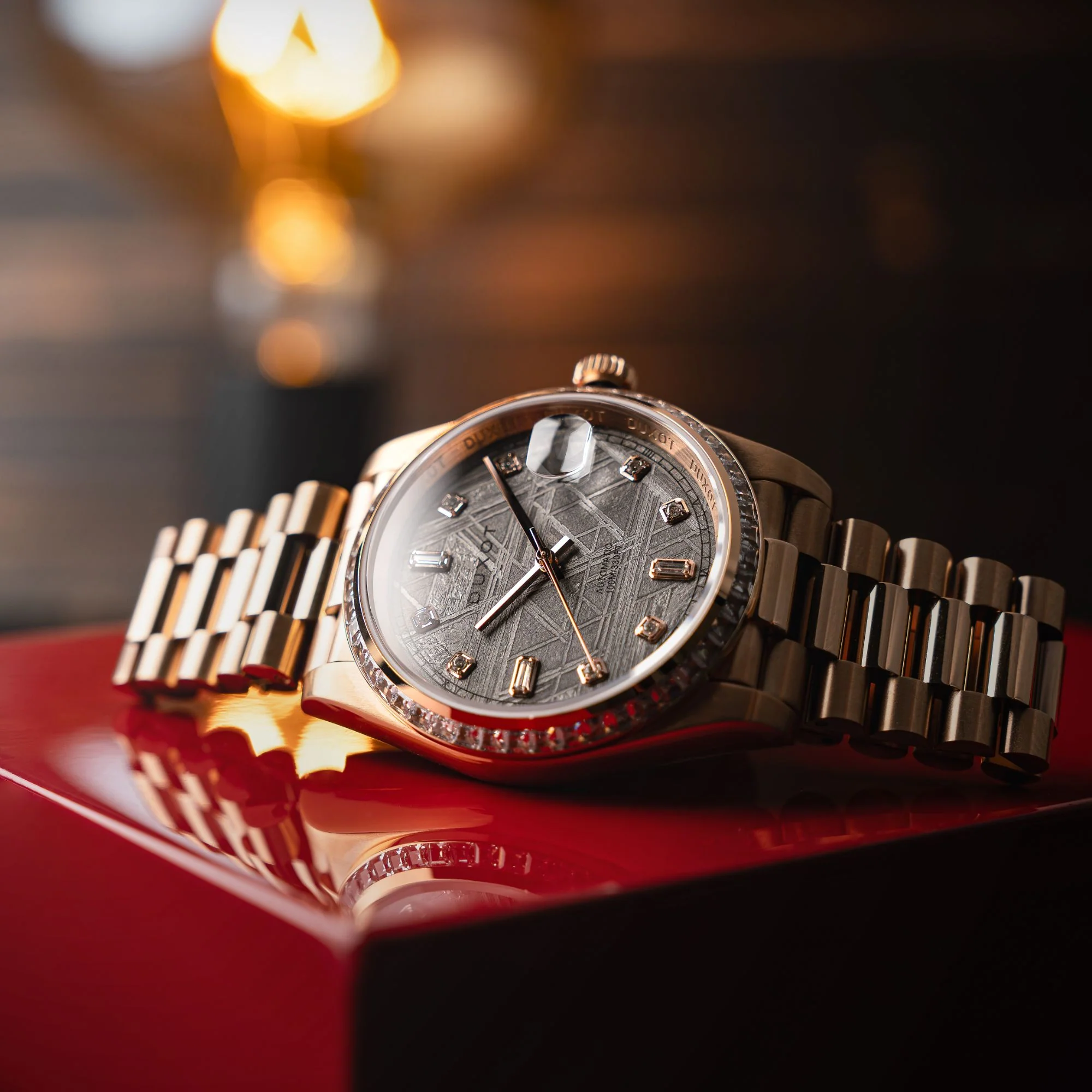 Duxot Serenata Meteorite Automatic Watch - Limited Edition DX 2058 AA - Luxury Men's Timepiece for Business, Gifts & Special Occasions