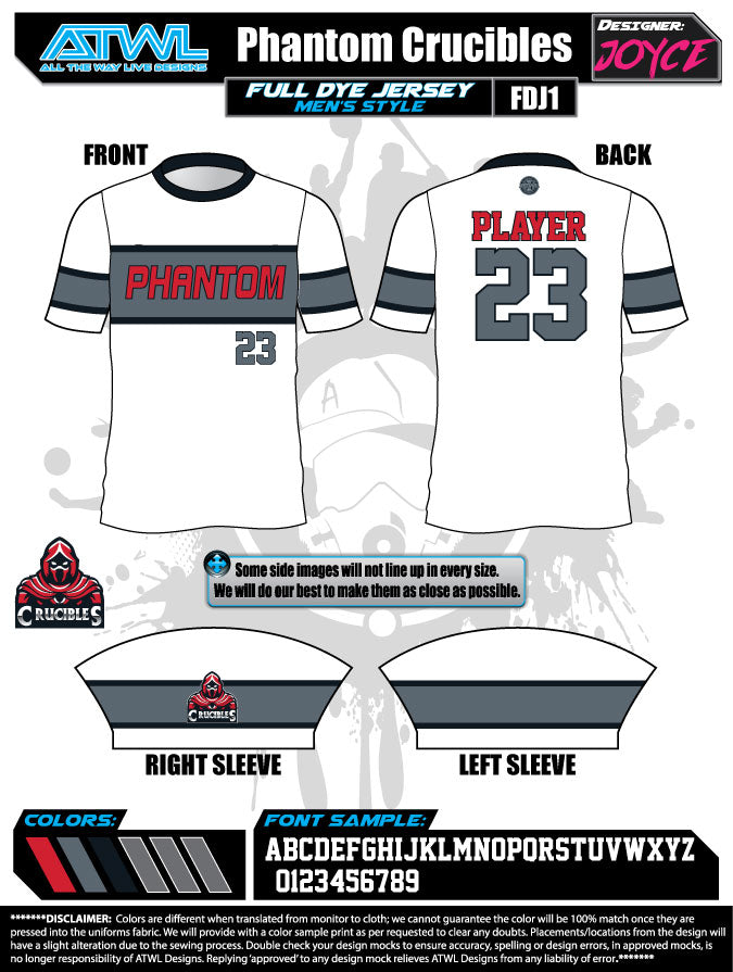 Phantom Game Day Jerseys for Basketball & Sports Fans - High-Quality Crucibles Team Apparel for Games, Training & Fan Support
