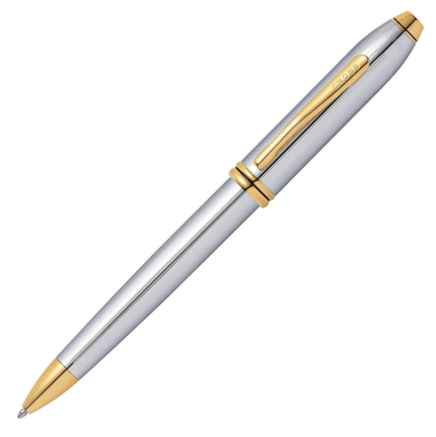 Cross Townsend Ballpoint Pen - Medalist Polished Chrome GT - Premium Writing Instrument for Office, Business Gifts & Professional Use