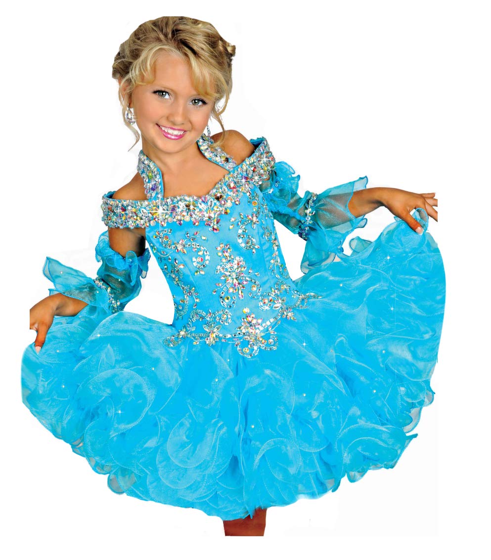 Infant Girls' Bateau Neck Cupcake Pageant Dresses - Elegant Party Gowns for Special Occasions, Birthday Celebrations & Photo Shoots