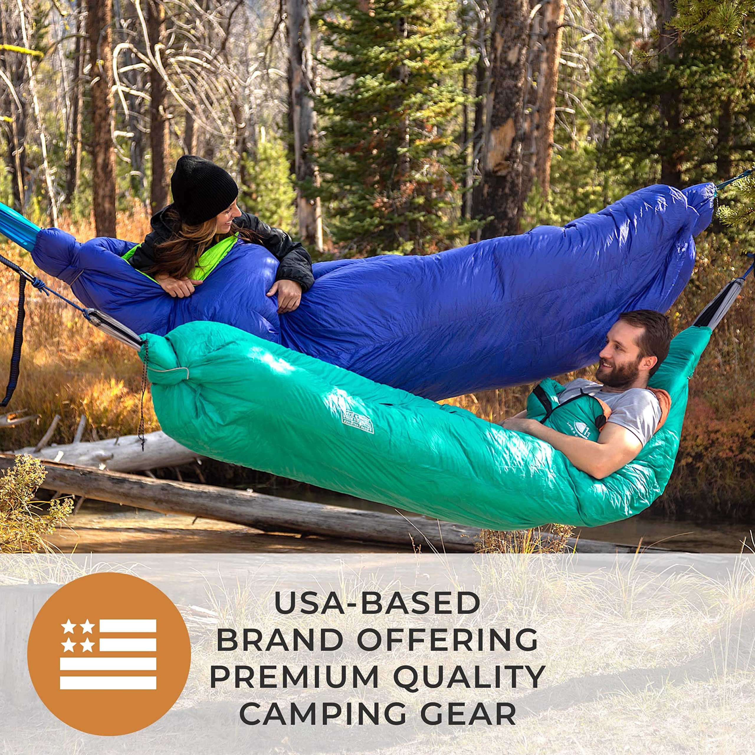 Hyke & Byke Antero 0°F 4-Season Ultralight 800FP Goose Down Sleeping Bag for Hiking, Camping & Backpacking - Perfect for Cold Weather Adventures & Outdoor Exploration