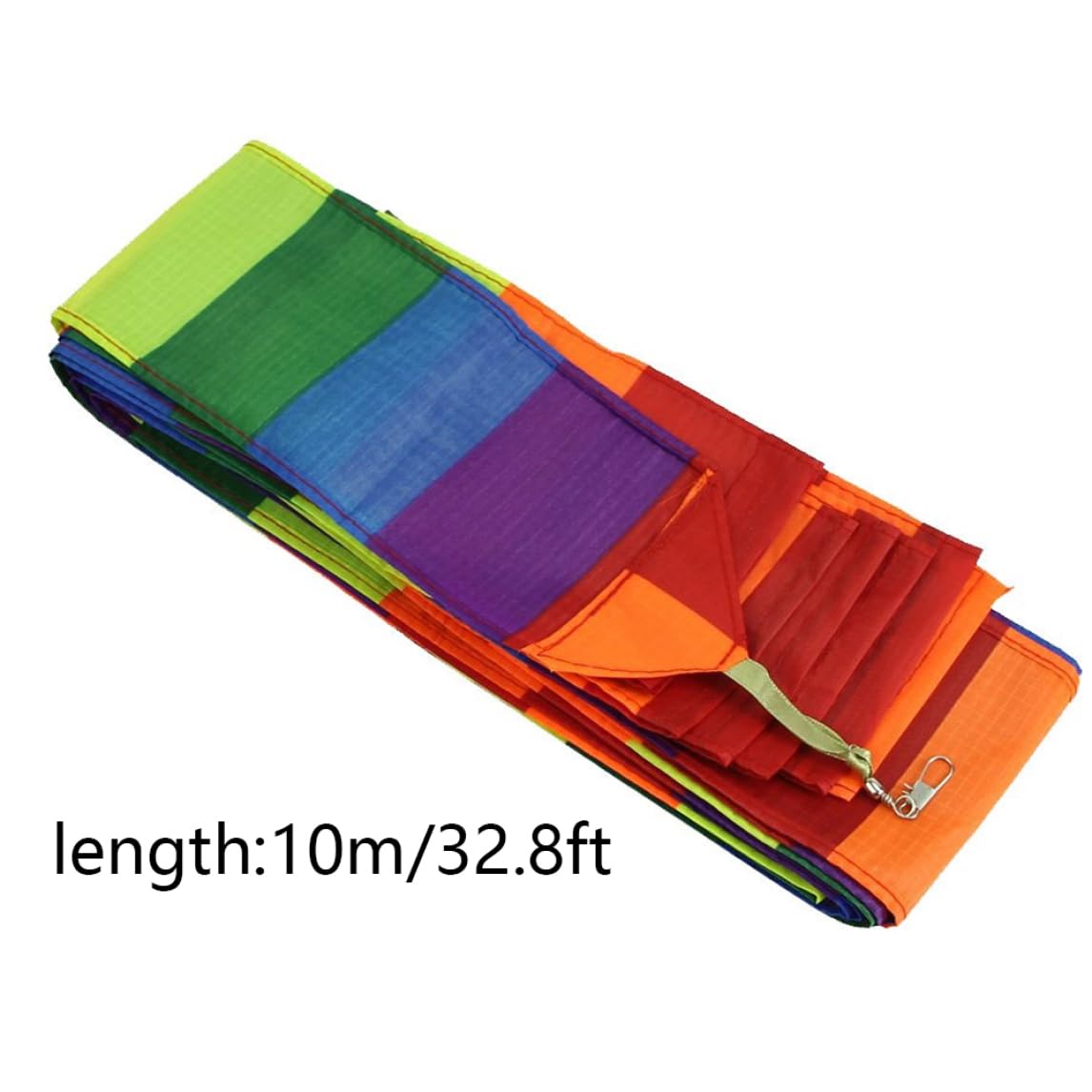 Colorful 10m Floating Kite Tail Streamer - Durable Fiber Accessory for Outdoor Kite Flying, Beach Parties & Park Activities