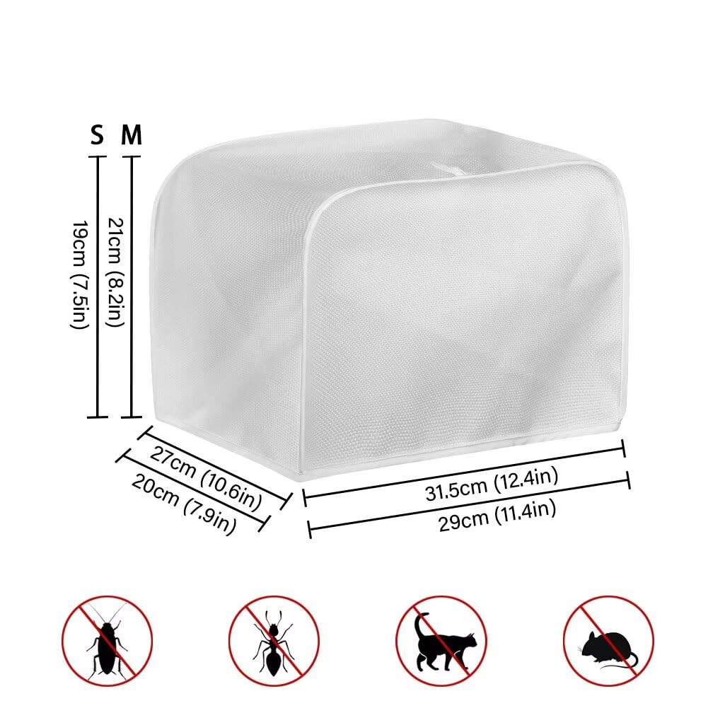 **Mumeson 2-Slice Sunflower Butterfly Toaster Cover - Lightweight Kitchen Appliance Dust Protector for Bread Maker & Toaster - Perfect for Home, Office & Dorm Use**