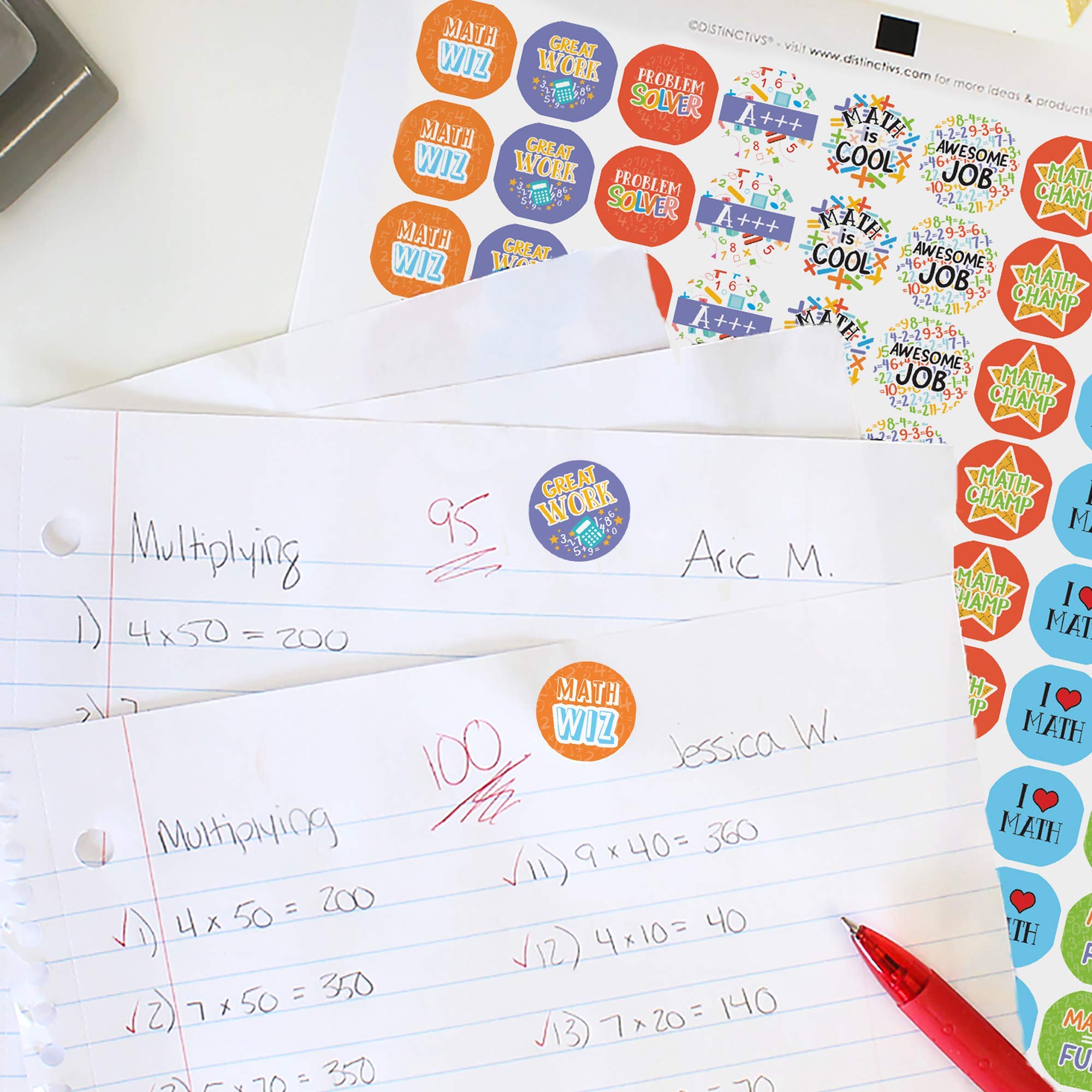 Teacher Reward Stickers for Kids - 1,080 Count Variety Pack with Math, Reading & Science Stickers - Perfect for Classroom Incentives, Student Motivation & Homeschool Learning Activities
