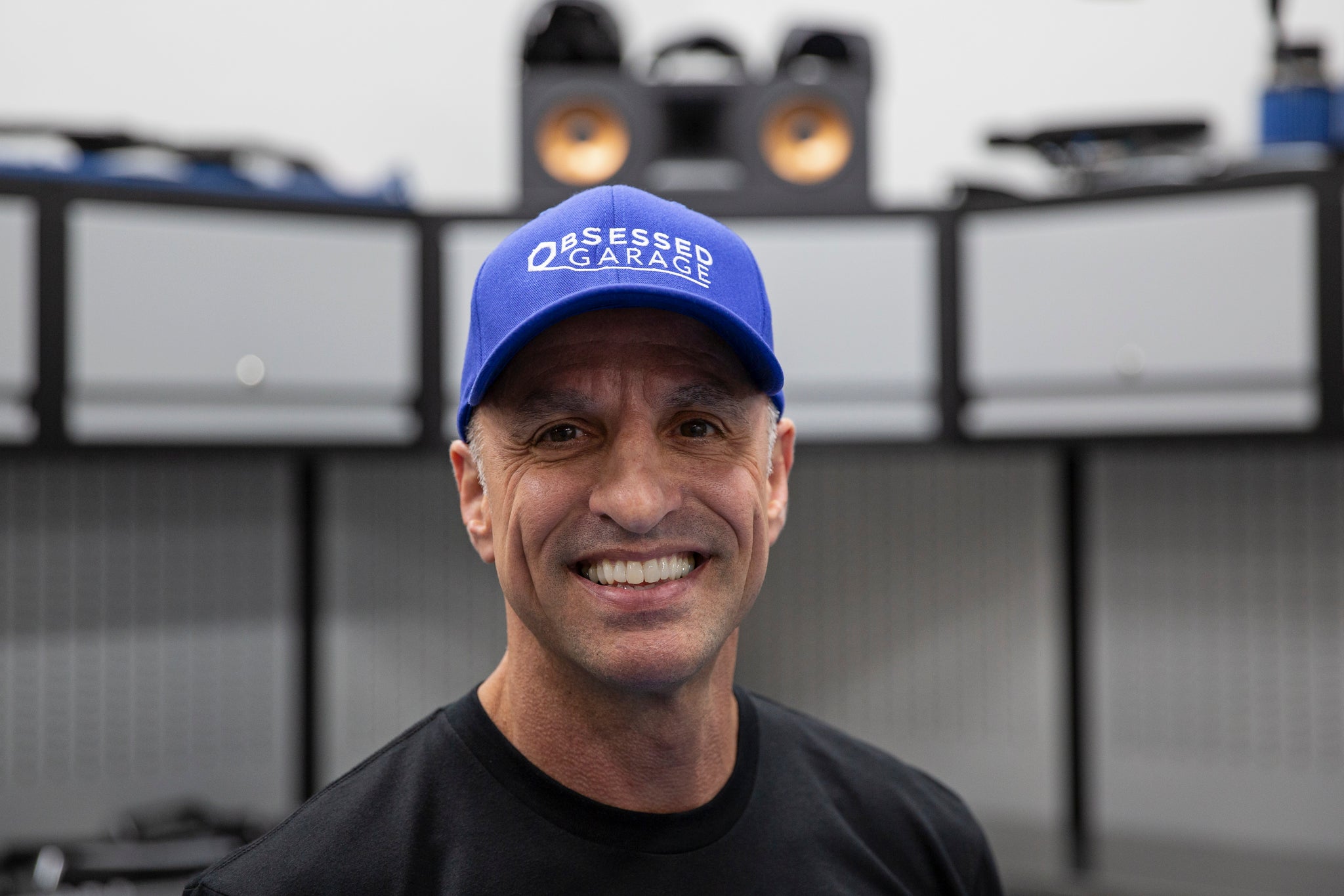 Obsessed Garage Logo Hat - Premium Adjustable Baseball Cap for Car Enthusiasts - Perfect for Car Shows, Racing Events & Outdoor Activities
