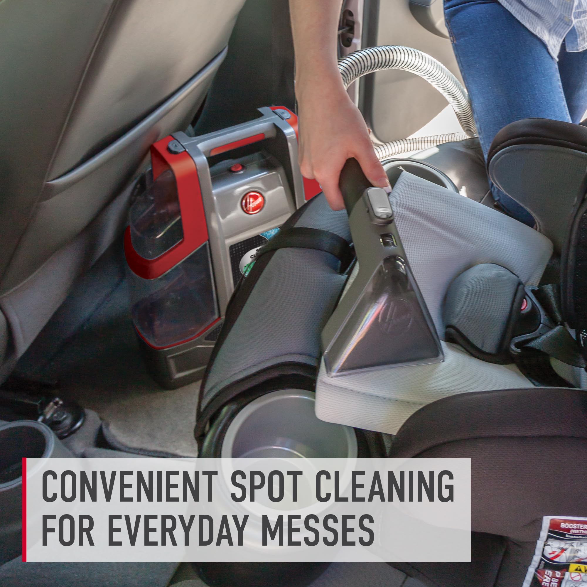 Hoover Spotless Portable Carpet & Upholstery Cleaner | Lightweight Car Shampooer | Pet Stain Remover for Home & Auto | Works with Hoover Cleaning Solutions | Perfect for Cars, Sofas & Pet Accidents