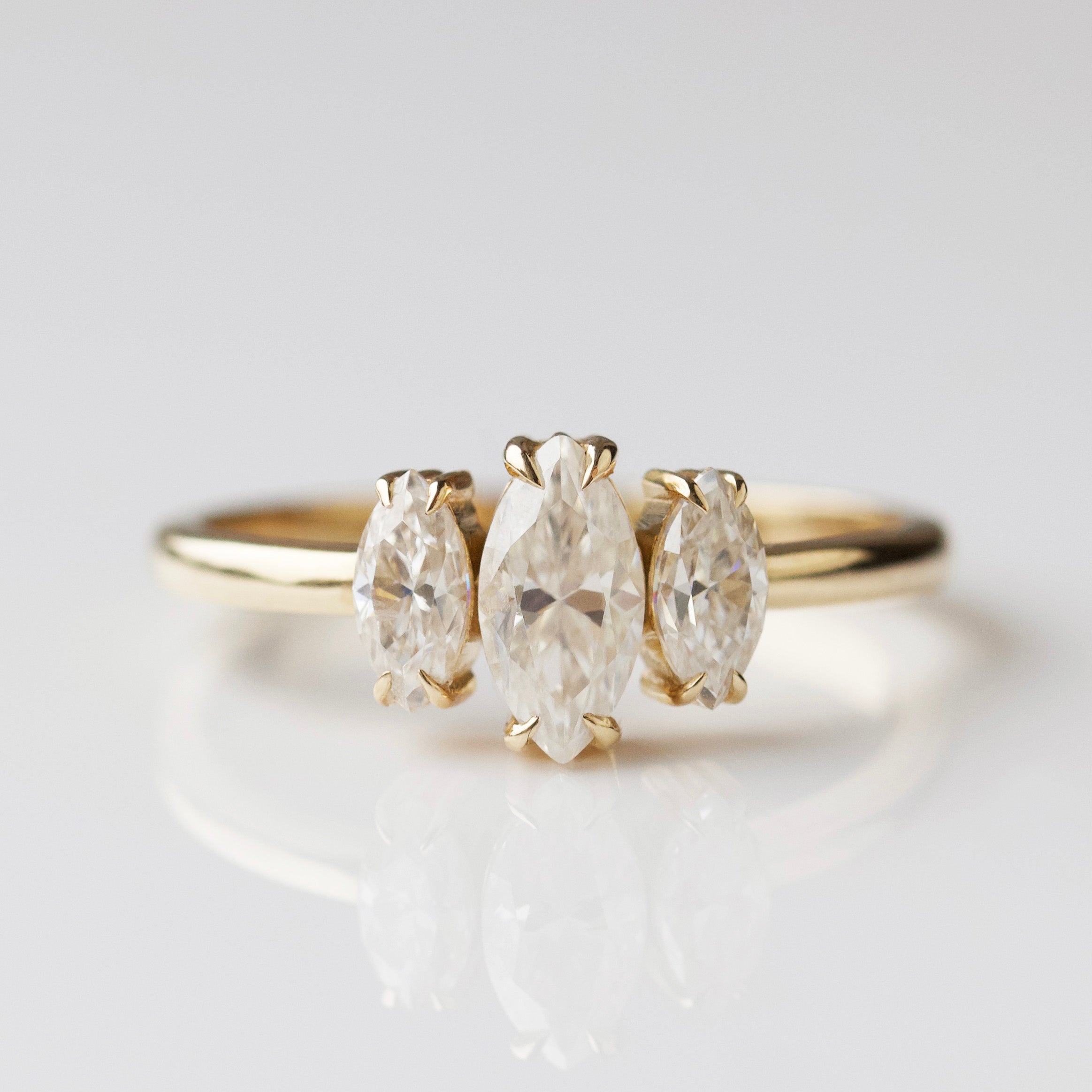 Melody Moissanite Marquise Ring – Elegant & Durable Engagement Ring for Women | Perfect for Weddings, Proposals & Anniversary Gifts