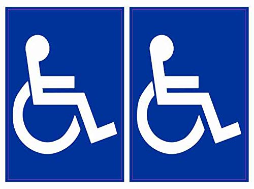 Handicap Symbol Vinyl Stickers - 2 Pack (2