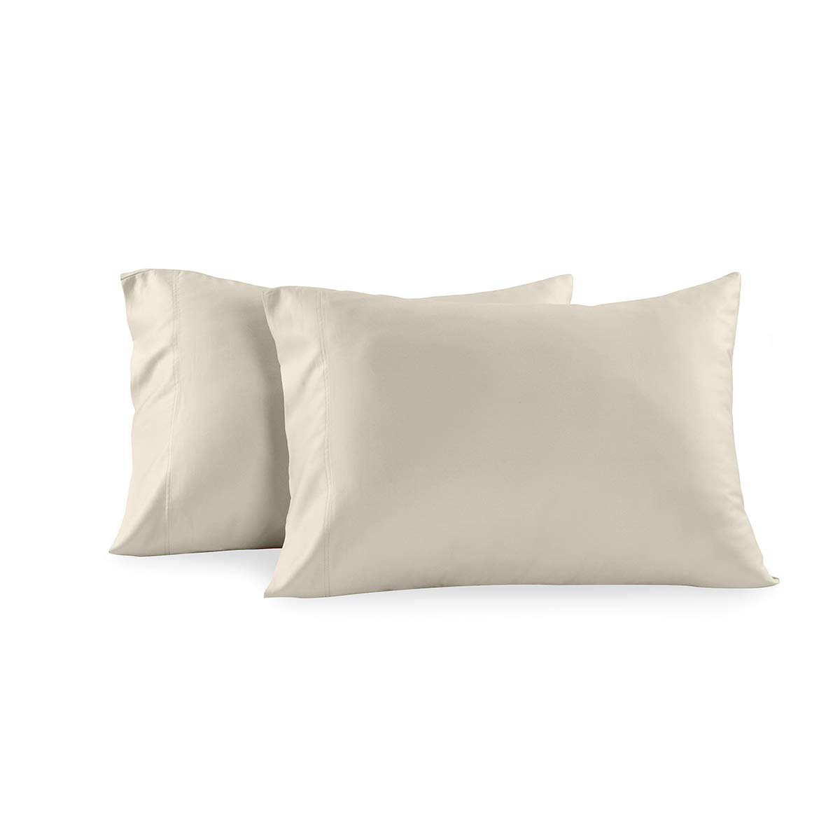 Breathable Bamboo-Cotton Pillowcases Set of 2 for Bedroom Comfort