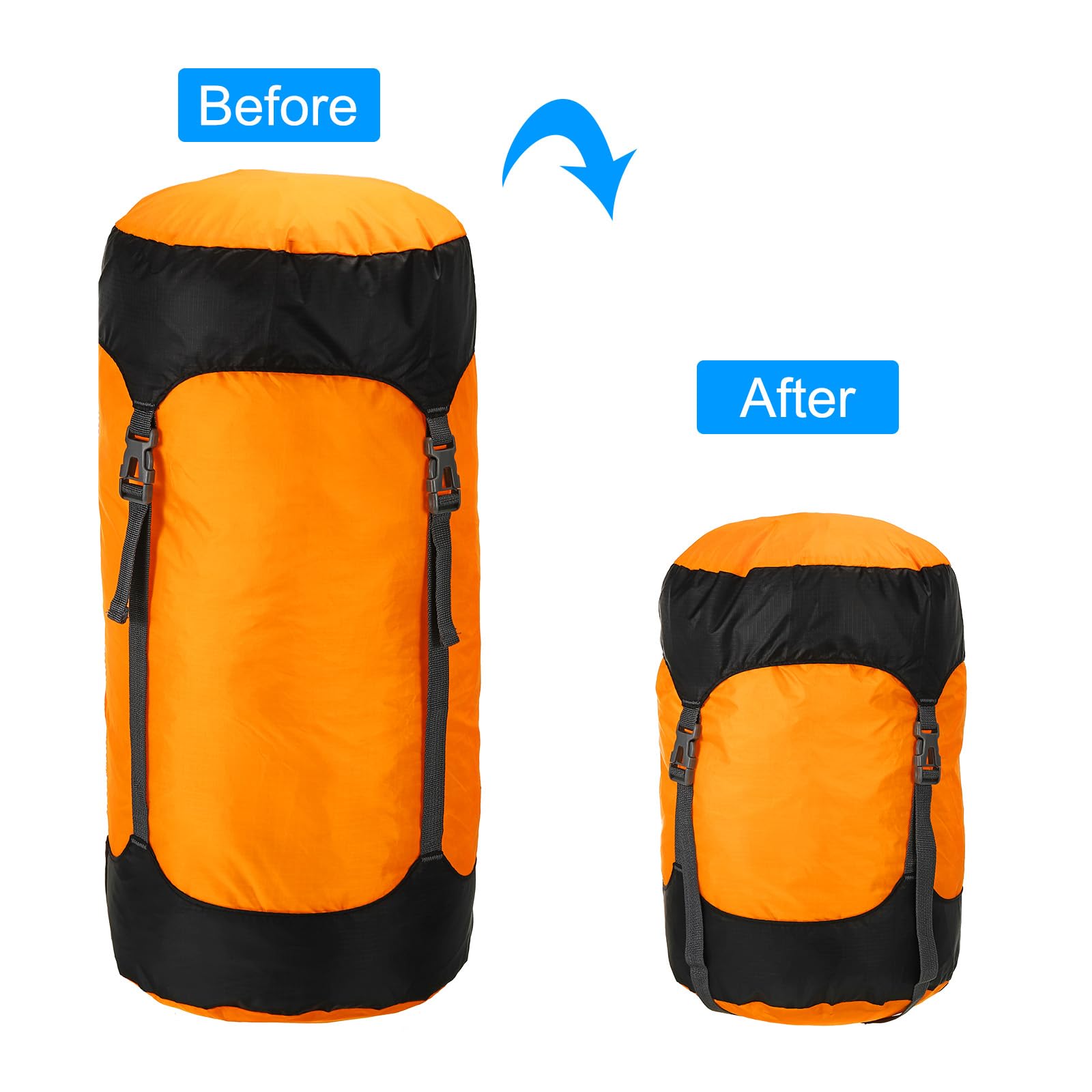 PATIKIL Waterproof Compression Sack for Sleeping Bags & Camping Gear - Lightweight Travel Storage for Backpacking, Hiking & Outdoor Adventures