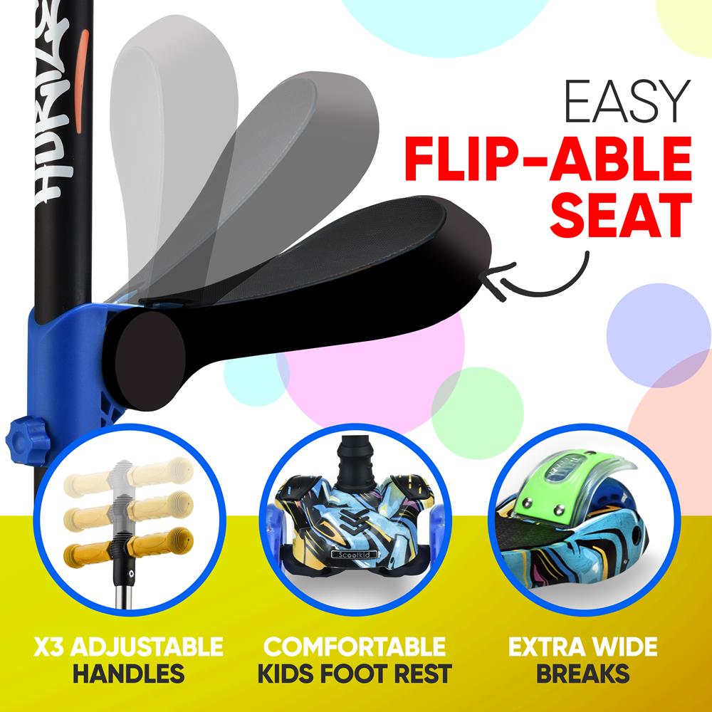 Best Mini Kids Toy Scooter for Toddlers - Lightweight & Foldable 3-Wheel Scooter for Boys & Girls Ages 2-5 - Perfect for Outdoor Play, Park Rides & Backyard Fun
