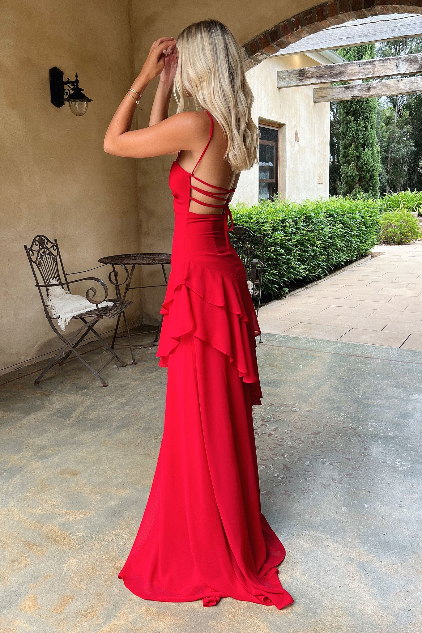 Anais Maxi Dress in Red - Elegant Long Flowy Dress for Women | Perfect for Summer, Beach, Parties & Special Occasions
