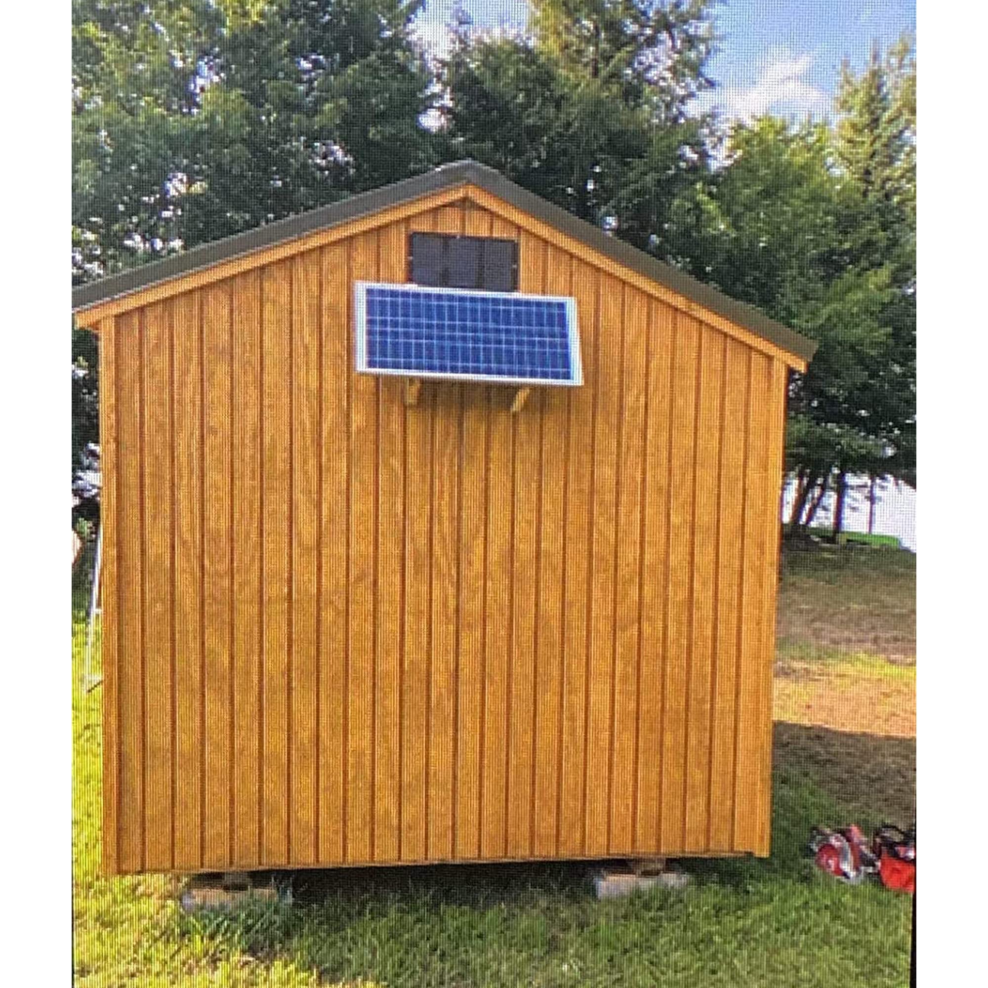 80 Watt Solar Powered Exhaust Fan - 12 Inch Gable Mount Ventilator for Attic, Garage, RV - Waterproof & Quiet Galvanized Steel Fan - Ideal for Chicken Coops, Greenhouses & Home Ventilation
