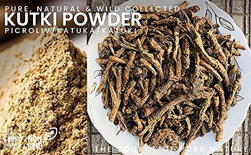 Organic Kutki Root Powder 100G by CROV Kamdhenu Laboratories - Supports Liver Health & Digestion - Perfect for Ayurvedic Remedies & Herbal Tea Blends