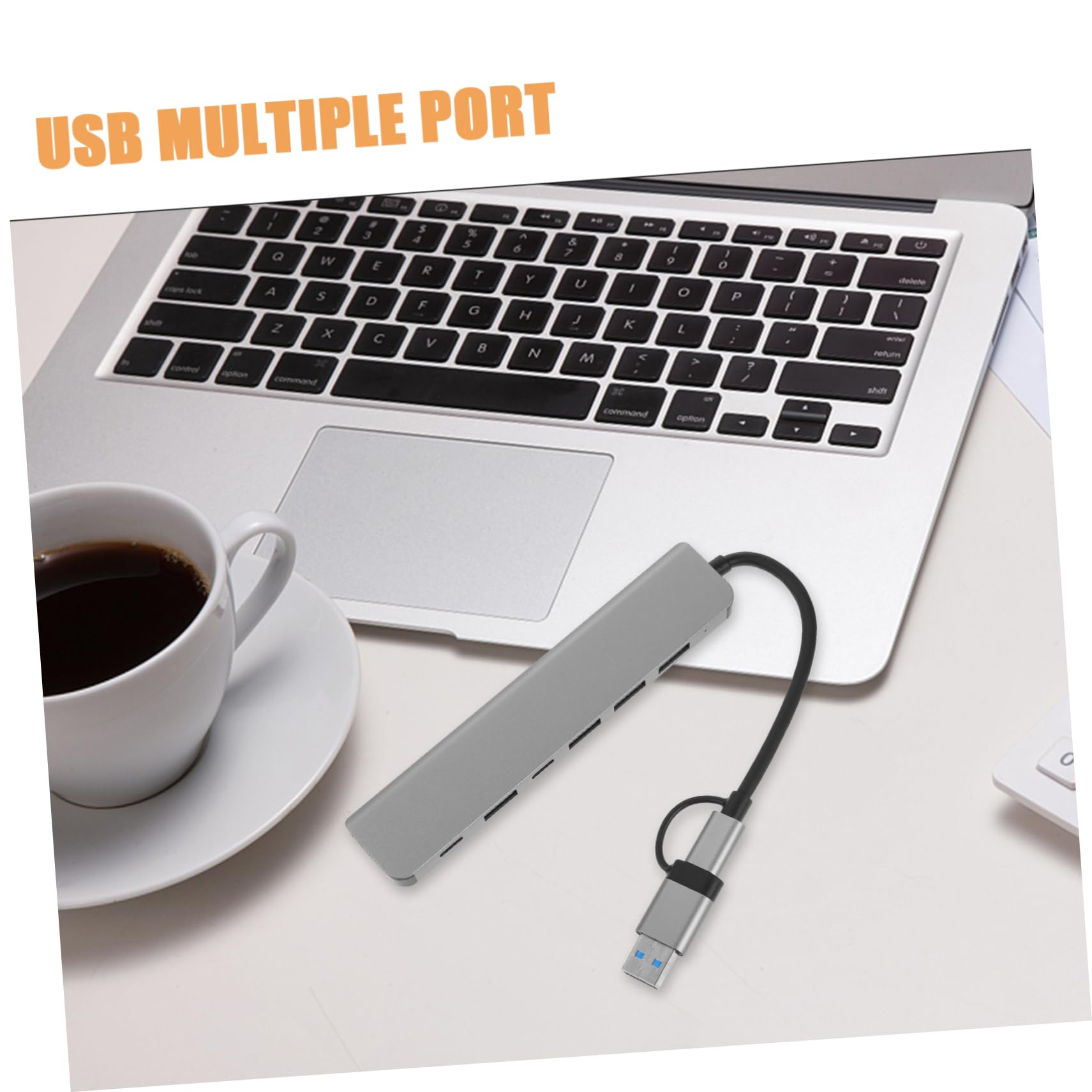 HEMOTON 7-in-1 USB Hub Extender with Multiple Ports - USB A Splitter & Extension Cable for Laptop, PC, Gaming Console - Perfect for Home Office, Gaming Setup & Multi-Device Charging