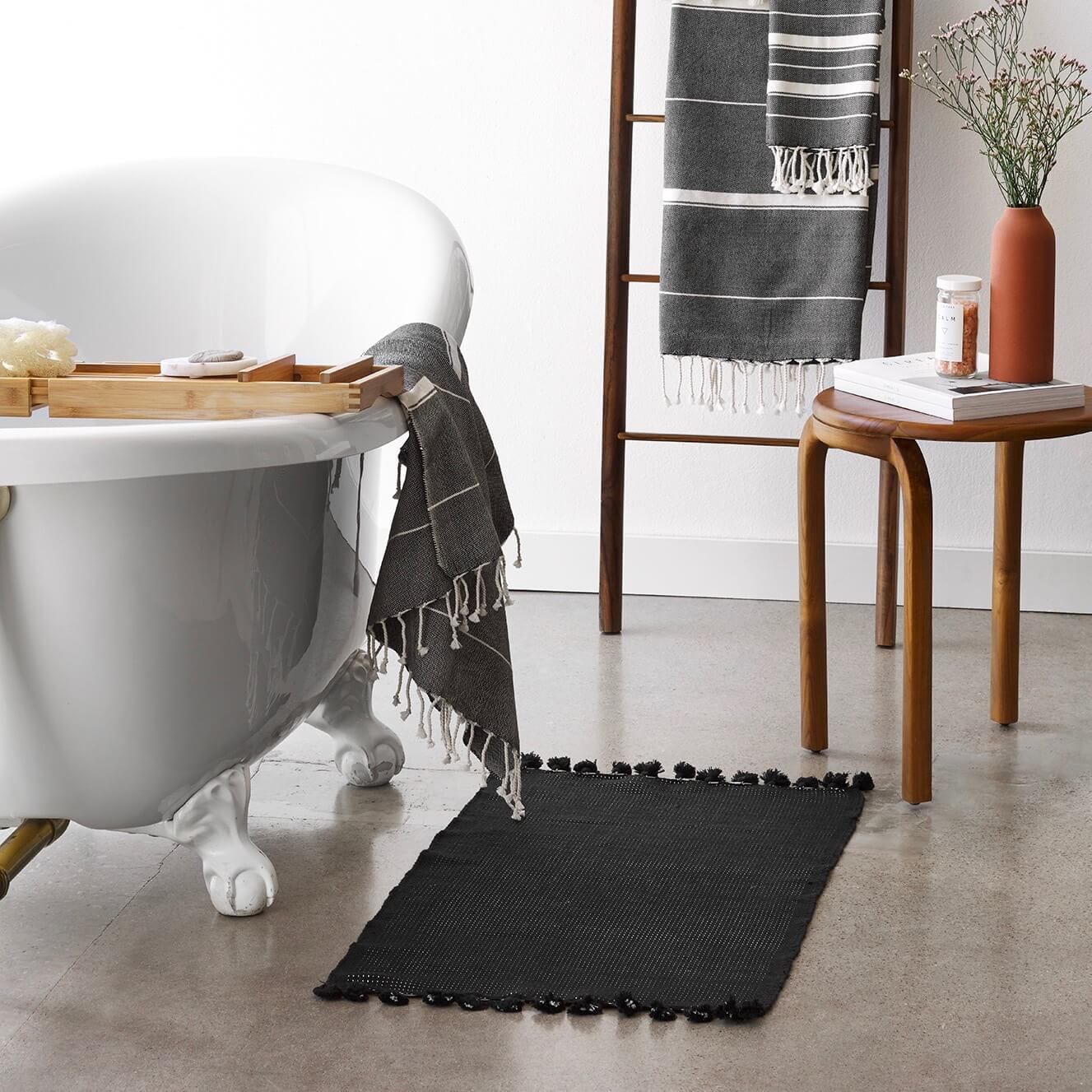 Premium Agara Bath Mat - Super Absorbent, Non-Slip, Quick Dry Bathroom Rug for Shower, Tub & Vanity - Soft Memory Foam Floor Mat for Home, Spa & Hotel Use