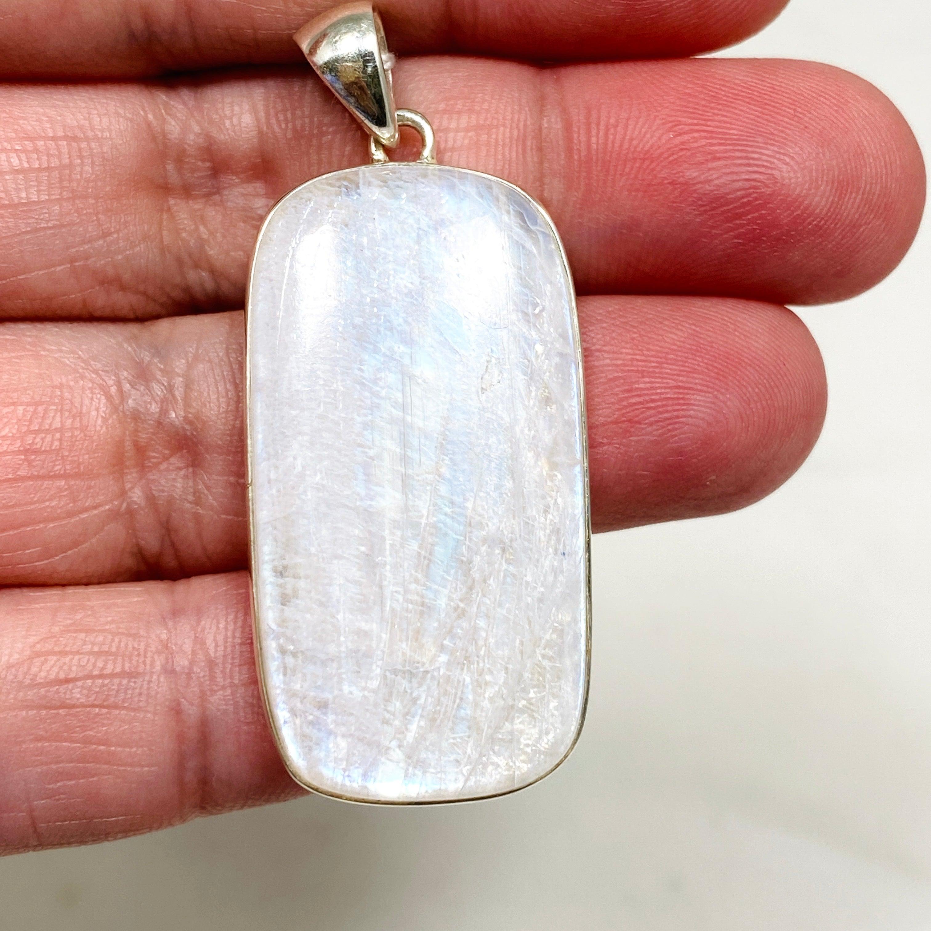 Moonstone Rectangular Pendant Necklace KPGJ4257 - Elegant Gemstone Jewelry for Women, Perfect for Everyday Wear & Special Occasions