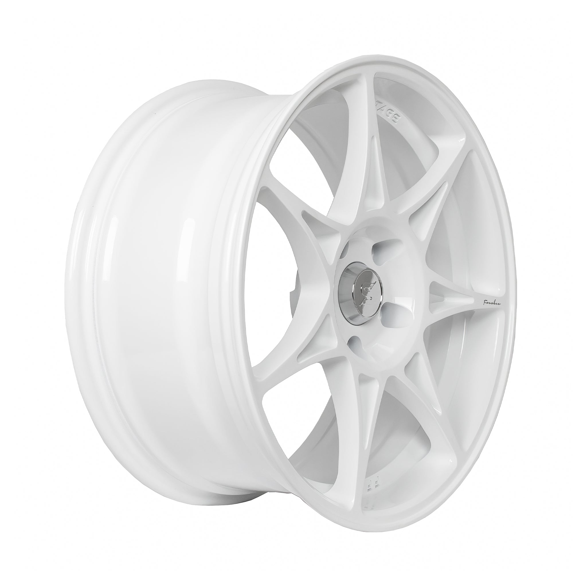 Foushee 18x9.5 +38mm 5x114.3 White Alloy Wheels - Perfect for Performance Cars & Custom Builds