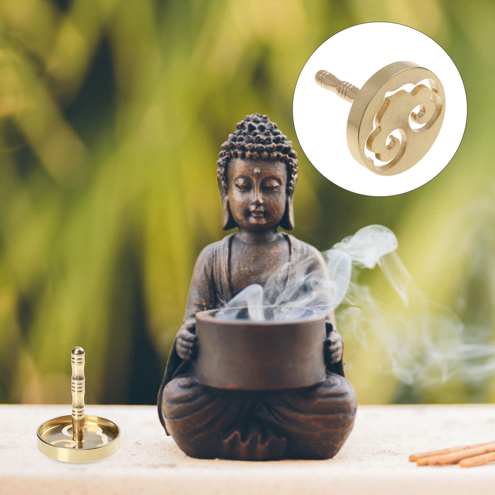 Premium Copper Incense Ash Press Mold - Cabilock 1pc Delicate Incense Burner for Powder Pressing | Perfect for Aromatherapy, Meditation & Home Fragrance