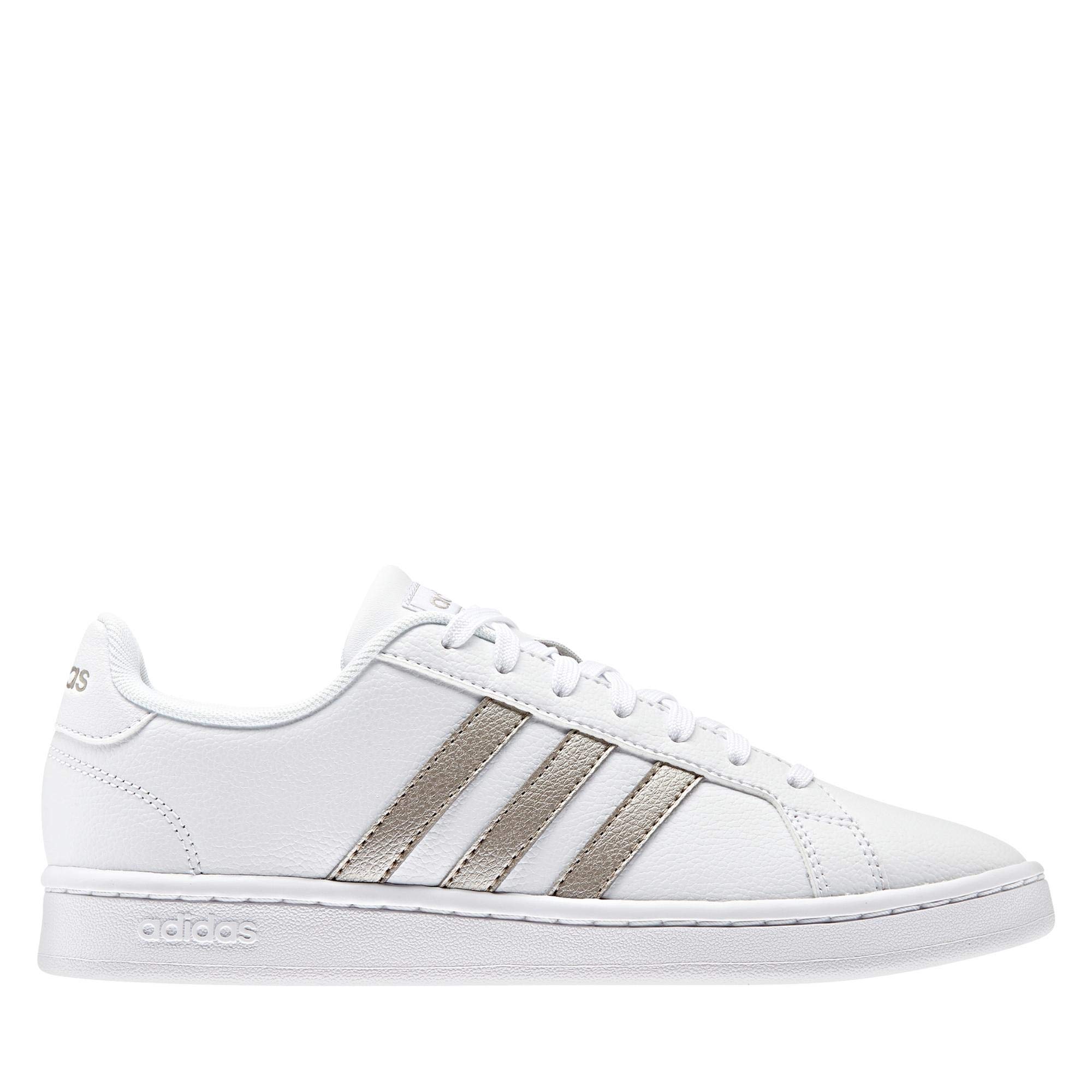 Adidas Grand Court Women's Sneakers - Comfortable White Tennis Shoes for Women | Casual Walking & Gym Workout Shoes | Perfect for Running, Training & Everyday Wear