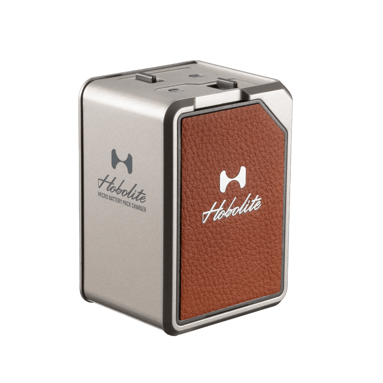 Hobolite Micro Charging Dock with 2 Rechargeable Batteries - Compact Power Station for On-the-Go Photography & Vlogging Accessories