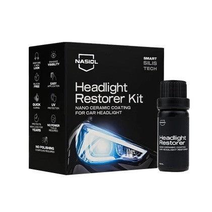 NASIOL Headlight Restoration Kit - Car Headlight Cleaner & Polish for Cloudy, Yellow, Foggy Lights - Perfect for DIY Car Detailing & Maintenance