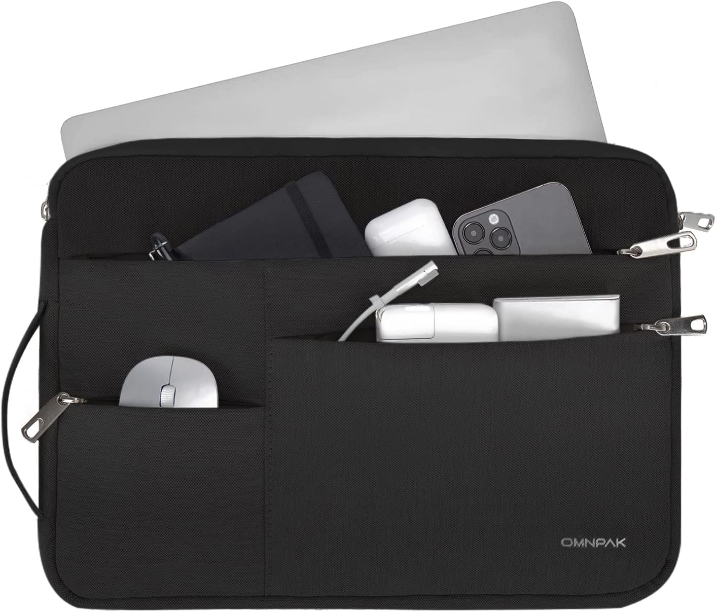 Omnpak 15.3 Inch MacBook Air Sleeve - Protective Laptop Case with Side Handle for MacBook Pro 16.2 Inch (2023 A2780/M2/M1 Pro/Max), 15 Inch MacBook Pro A1398 - 360° Shockproof Cover for Work, Travel & School
