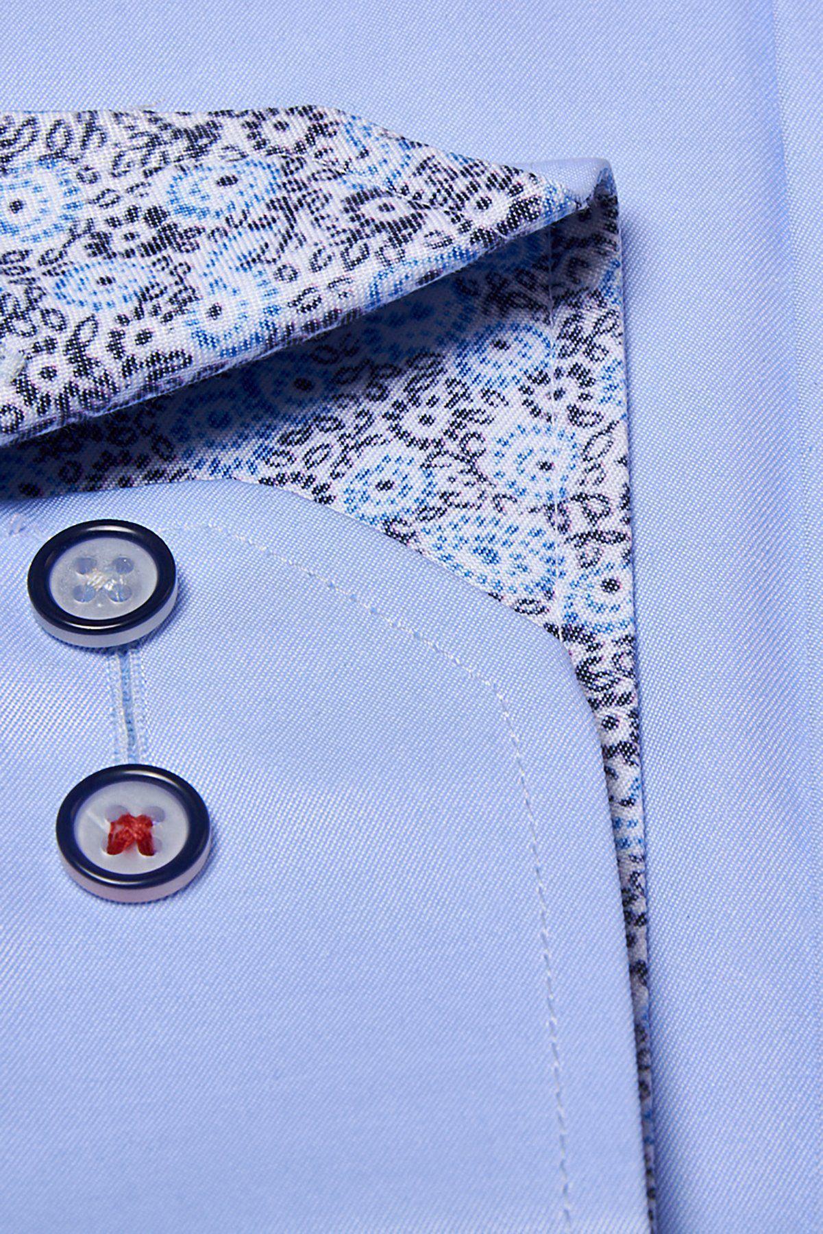 ALFIE Sky Blue Long Sleeve Shirt for Men - Casual Button Down Dress Shirt with Comfort Fit - Perfect for Office, Business Meetings & Smart Casual Outfits