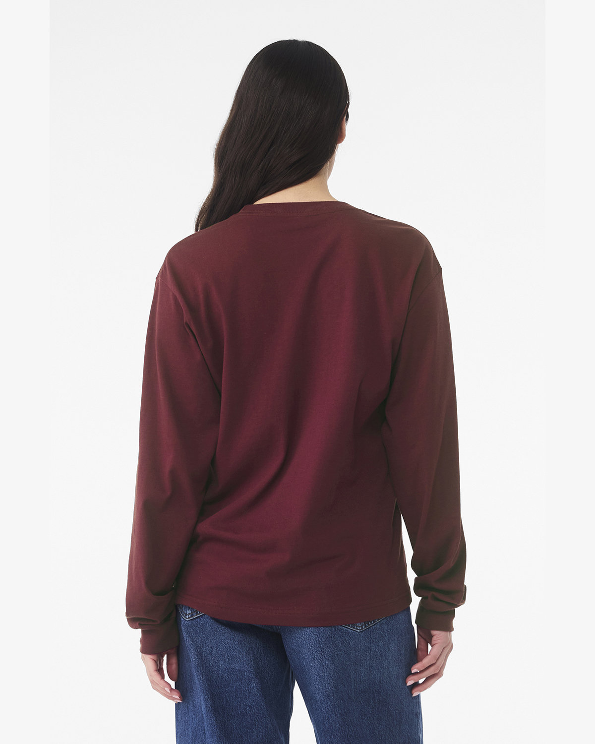 Bella + Canvas 3511 Unisex 6oz Heavyweight Long Sleeve T-Shirt - Soft Cotton Crewneck Tee for Men & Women - Perfect for Casual Wear, Layering, and Workout Comfort