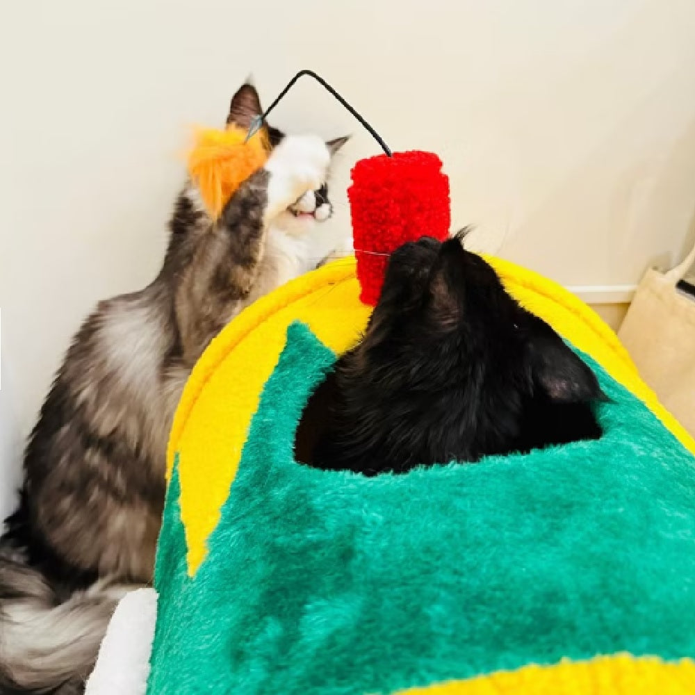 Cozy Cat Bed for Deep Sleep - Soft & Warm Pet Bed for Kittens & Adult Cats - Perfect for Home, Office, or Travel Use