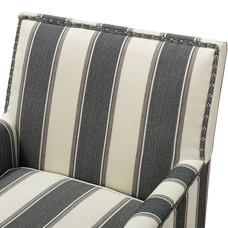 Bradley Armchair - Modern Accent Chair for Living Room, Bedroom & Office - Comfortable Upholstered Lounge Chair with Sturdy Wooden Legs - Perfect for Relaxing, Reading & Decorating Your Home