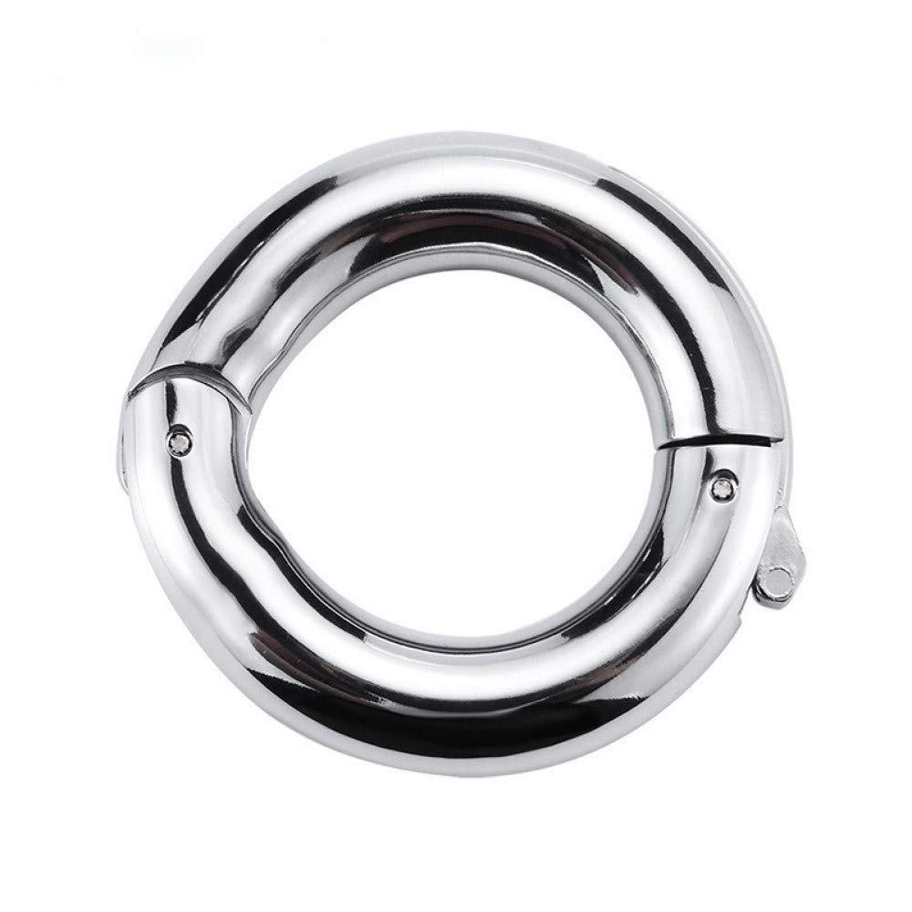 5.5oz 316 Stainless Steel Ball Stretcher - Adjustable Men's Testicle Weight for Intimate Play & Strength Training (XL Size, White) - Perfect for BDSM, Sensation Play & Male Enhancement