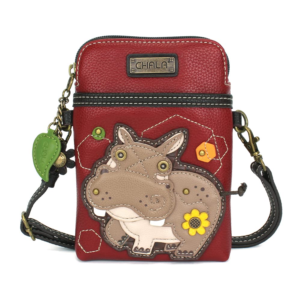 CHALA Women's Crossbody Phone Purse - PU Leather & Canvas Adjustable Strap Handbag for iPhone, Wallet & Essentials | Perfect for Shopping, Travel & Daily Use