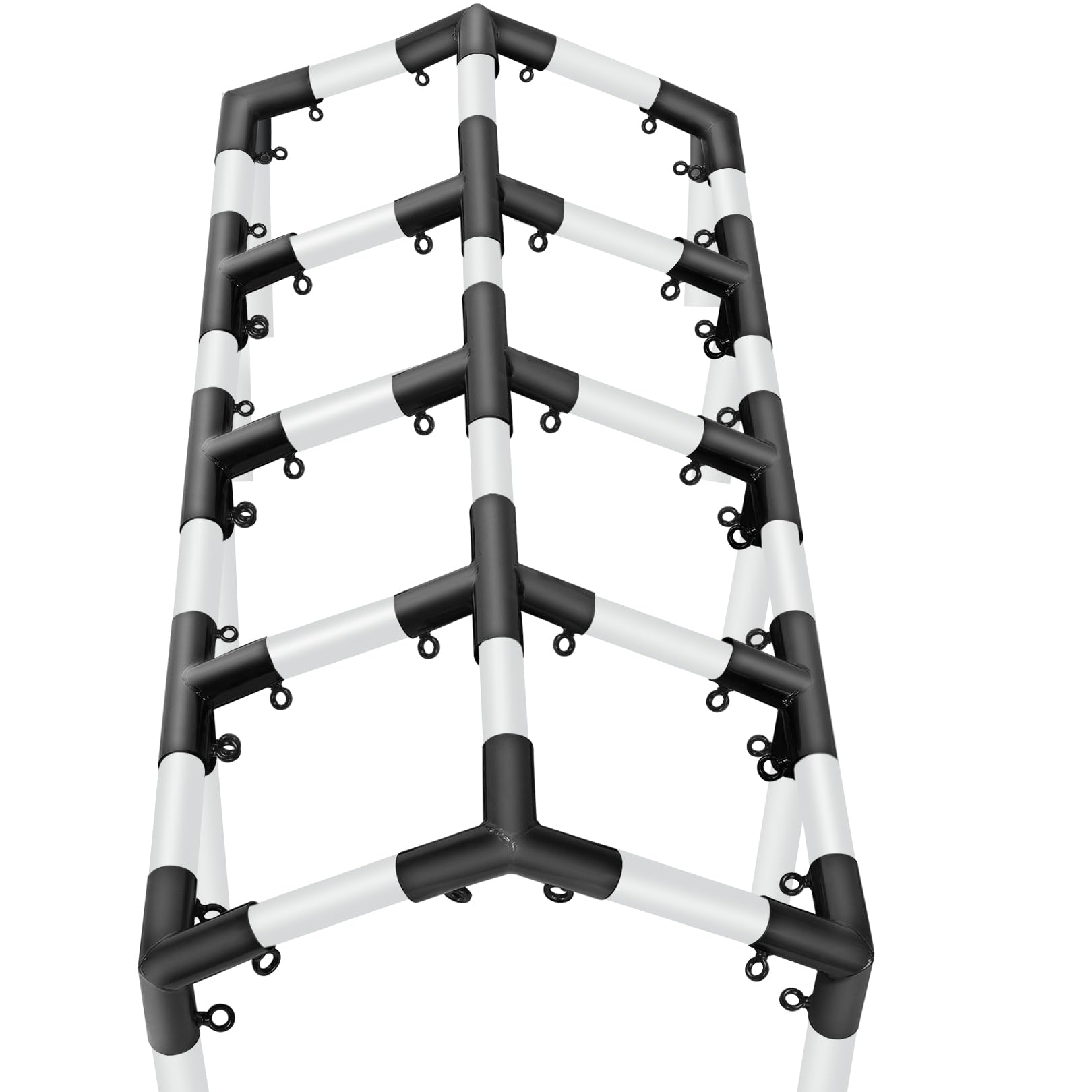 Aoneky 1 3/8 Inch Corner Canopy Fitting Couplers Kit - Heavy Duty Frame Carport Connectors for Metal Structures (10 Leg) - Perfect for DIY Canopy, Gazebo, and Carport Assembly
