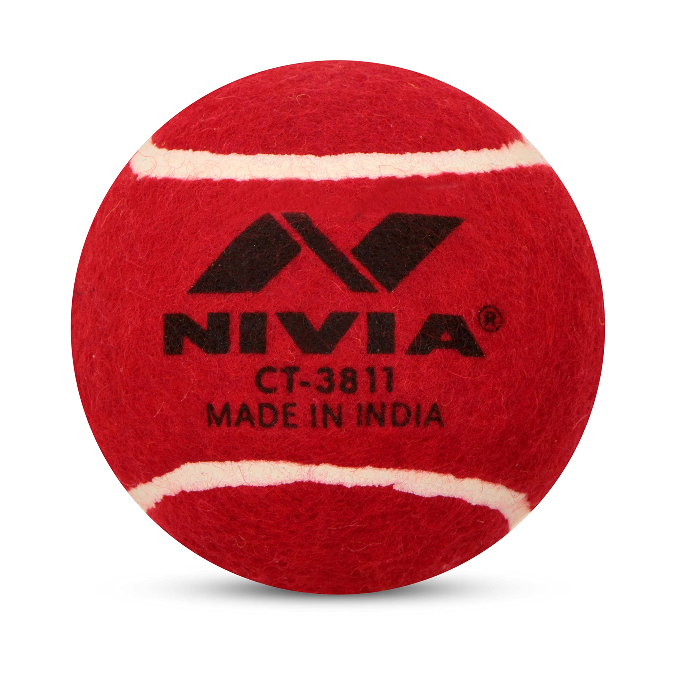 Premium Heavy Duty Red Cricket Tennis Training Ball - Durable for Outdoor Sports, Practice & Match Play