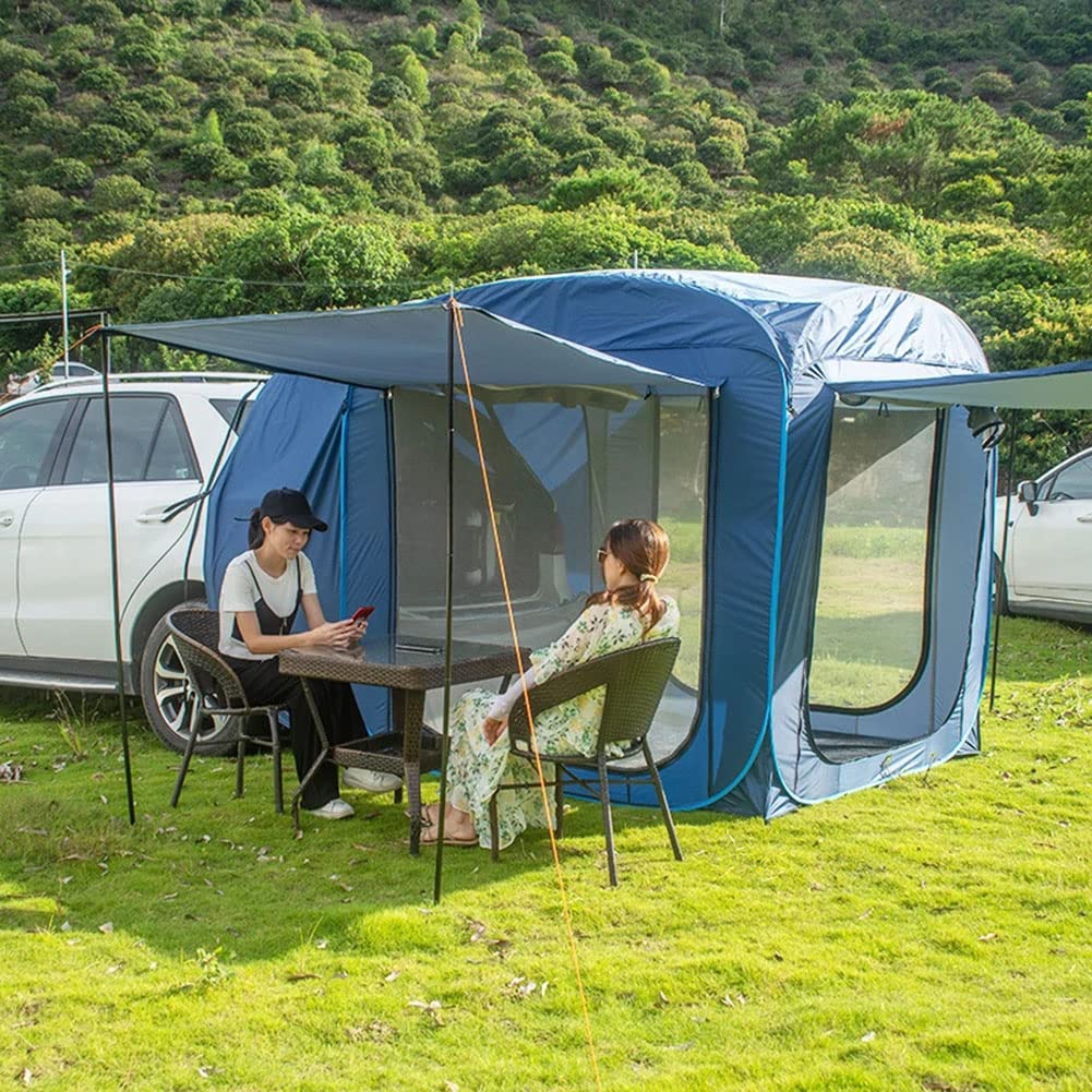 Auto Pop-Up SUV Tent for 3-4 People - Waterproof & Windproof Car Awning, Multi-Functional Tailgate Shelter for Camping, Road Trips & Outdoor Family Adventures