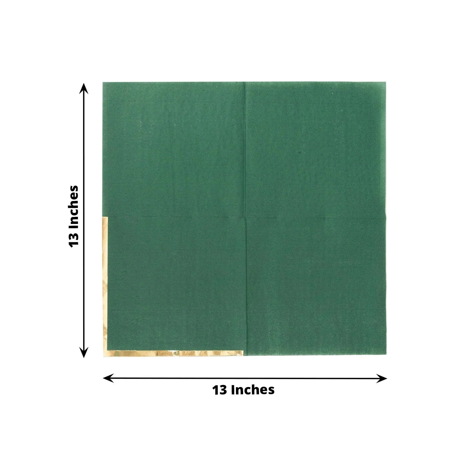 50 Pcs 2-Ply Premium Cocktail Napkins with Elegant Gold Rim - Perfect for Dinner Parties, Weddings & Special Events