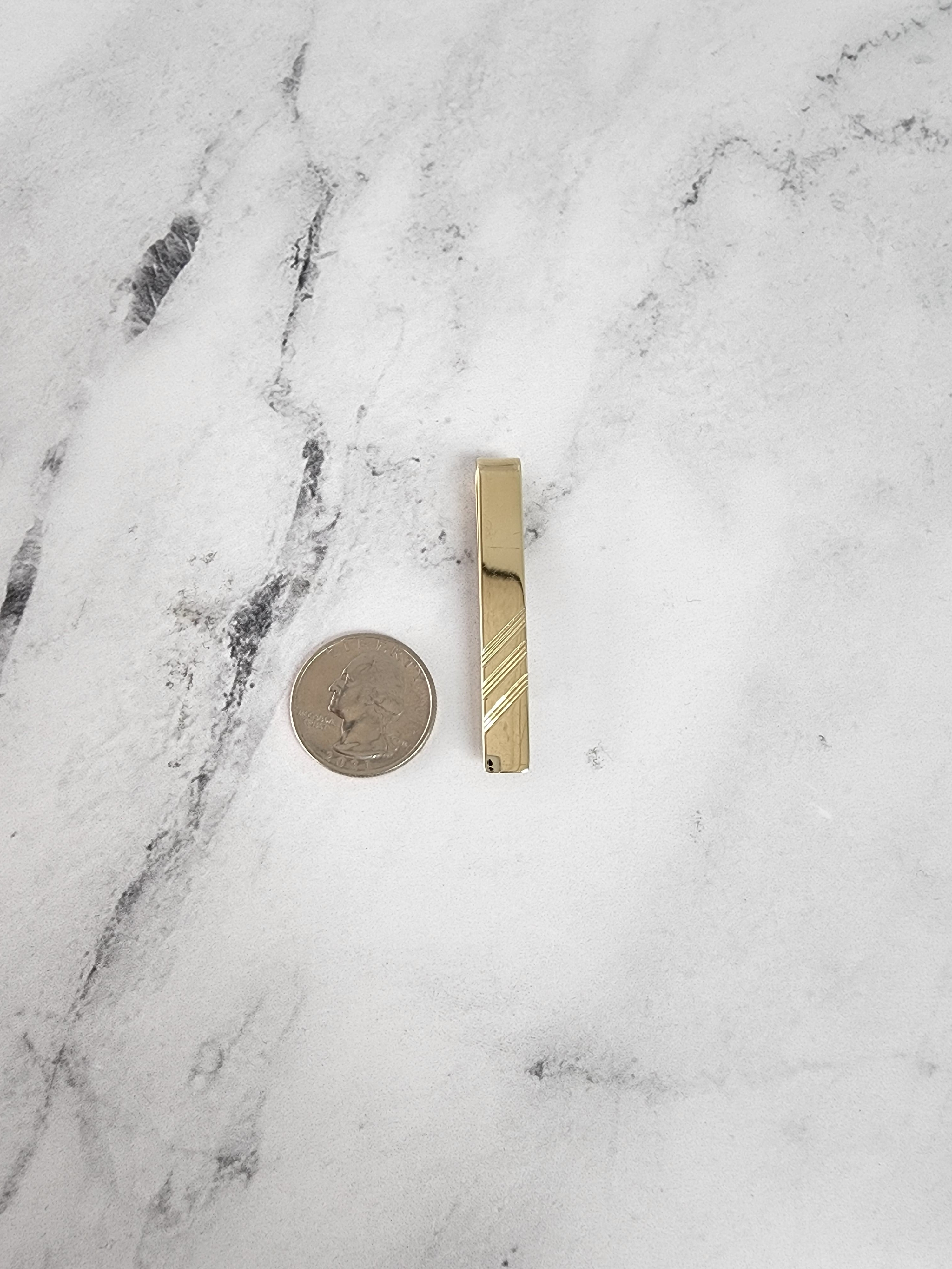 Vintage 14K Yellow Gold Money Clip - Solid Gold Luxury Cash Holder for Men - Perfect for Wallets, Gifts & Special Occasions