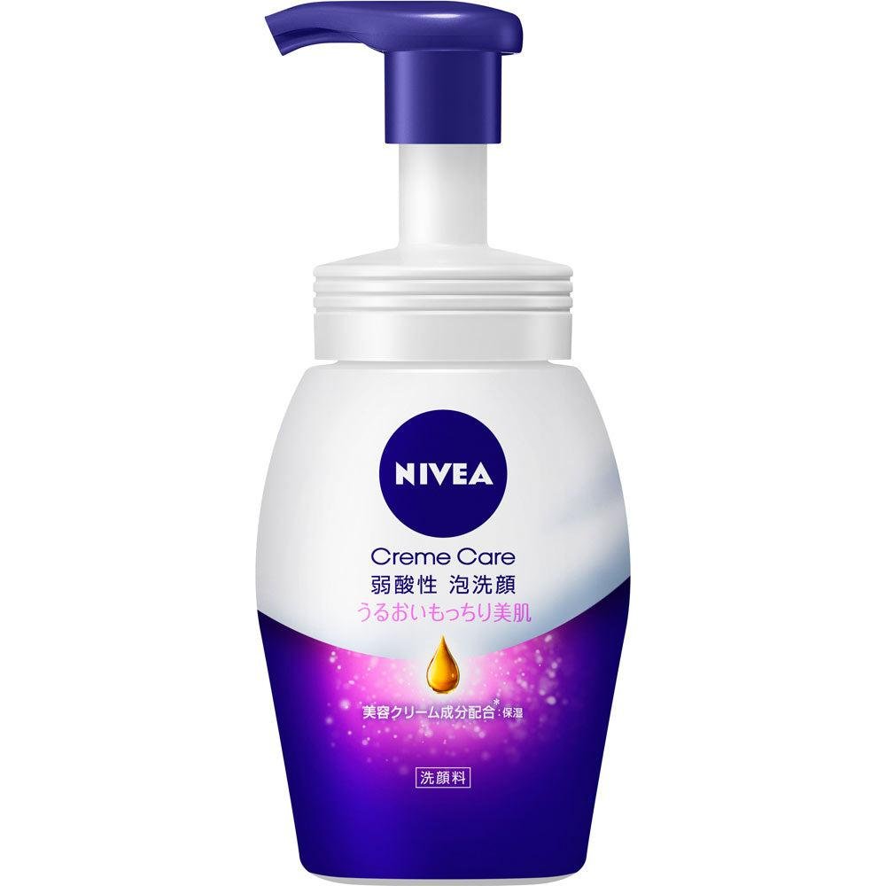 Nivea Japan Creme Care Skin Nourishing Gentle Foaming Cleanser 150ml - Hydrating Face Wash for Dry & Sensitive Skin - Perfect for Daily Skincare Routine & Travel