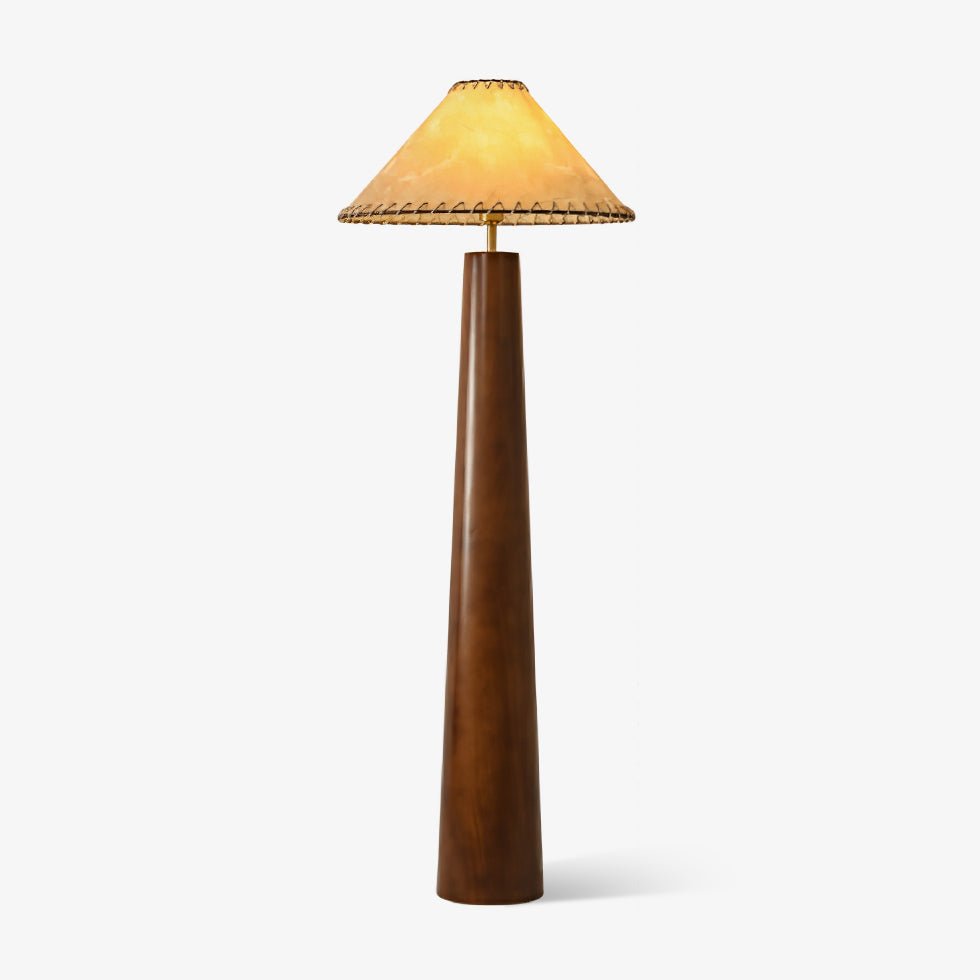 Crestview Paper Column Floor Lamp - Modern & Stylish LED Standing Light for Living Room, Bedroom, or Office - Warm White Light with Adjustable Brightness - Perfect for Reading, Relaxing, and Decorating Spaces