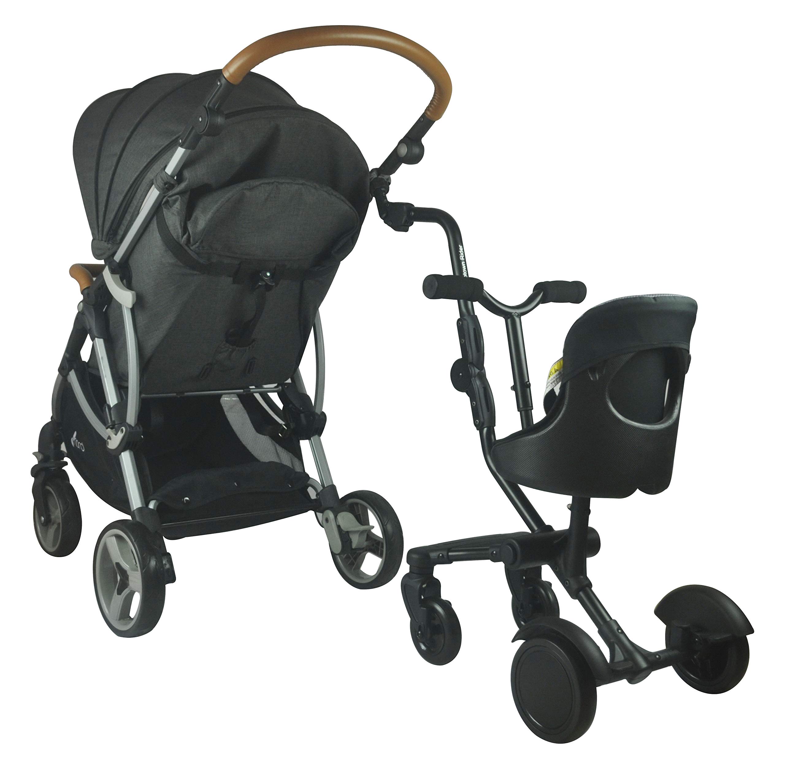 Englacha Uptown Rider - Universal Stroller Bike Attachment for Kids with Comfortable Padded Seat | Safe & Easy to Install | Fits Most Strollers | Perfect for Family Walks, Park Visits & Shopping Trips