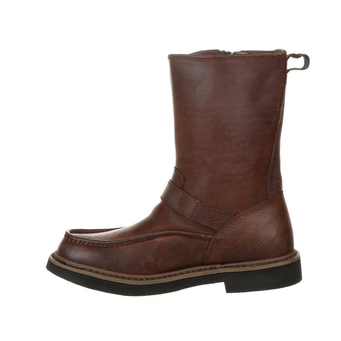 Waterproof Work Boots with Side Zipper - Heavy Duty Wellington Boots for Construction, Gardening & Outdoor Work